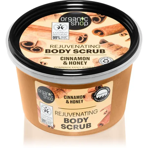 Organic Shop Cinnamon & Honey jemný tělový peeling 250 ml