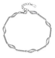 MOISS Elegantní stříbrný náramek s kubickými zirkony B0000738