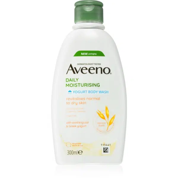 Aveeno Daily Moisturising Yoghurt body wash vyživující sprchový gel Apricot & Yoghurt 300 ml
