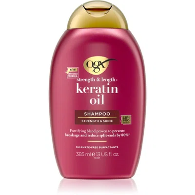 OGX Keratin Oil posilující šampon s keratinem a arganovým olejem 385 ml