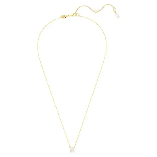 Swarovski Úžasný pozlacený náhrdelník s čirým krystalem Stilla 5693153