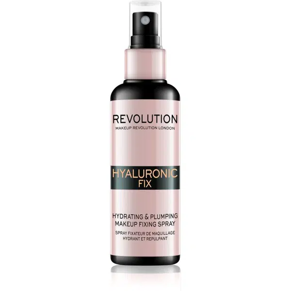 Makeup Revolution Hyaluronic Fix Hydrating & Plumping fixační sprej na make-up s hydratačním účinkem 100 ml