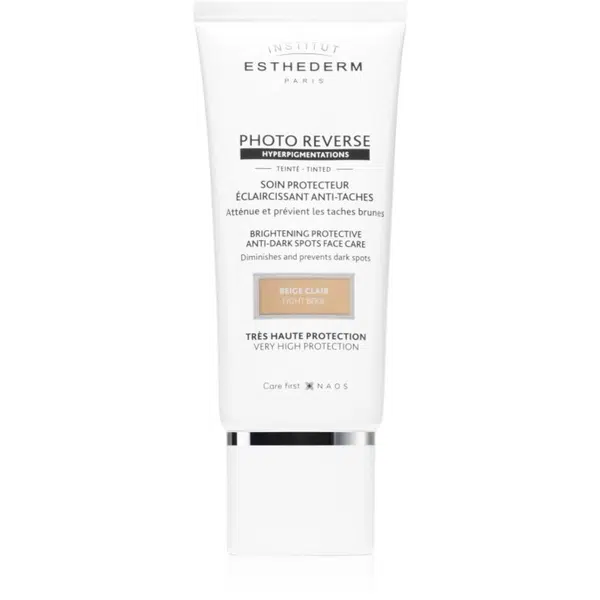 Institut Esthederm Photo Reverse Protective Anti-Dark Spots Tinted Face Care ochranný tónovací krém proti pigmentovým skvrnám s vysokou UV ochranou od