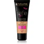 Eveline Cosmetics Selfie Time make-up a korektor 2 v 1 odstín 05 Beige 30 ml