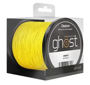 Delphin splétaná šňůra ghost 4+1 žlutá - 0,16 mm - 8,2 kg - 600 m