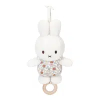 Little Dutch Music Box Miffy Vintage Flowers kontrastní závěsná hračka s melodií 1 ks