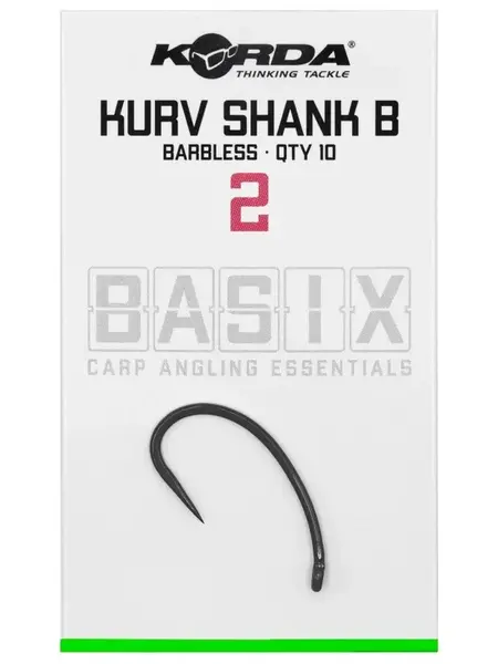 Korda háčky basix kurv shank barbless - 2