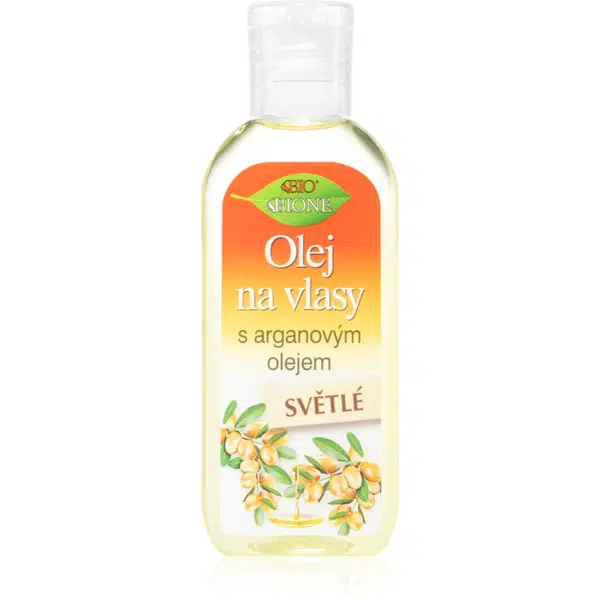 Bione Cosmetics Keratin + Arganový olej olej pro světlé odstíny vlasů 80 ml