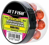 Jet fish feeder boosterované vyvážené boilie 60 ml 12 mm - banán chilli