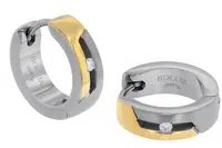 Boccia Titanium Titanové náušnice s diamantem 05045-04