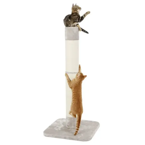 Škrabadlo Opal Jute 56x56x119cm sivé