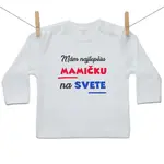 Boodyy Tričko s dlhým rukávom Mám najlepšiu mamičku na svete 98 (2-3 roky)