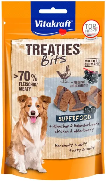 Vitakraft Treaties Bits Superfood s bezinkou