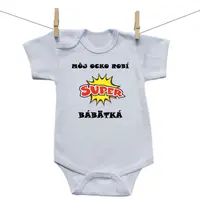 Boodyy Body s krátkym rukávom Môj ocko robí super bábätká 68 (3-6 mesiacov)