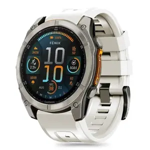 Tech-Protect Silicone remienok na Garmin Fenix 5S / 5S Plus / 6S / 6S Pro / 7S / 8 43mm, titanium