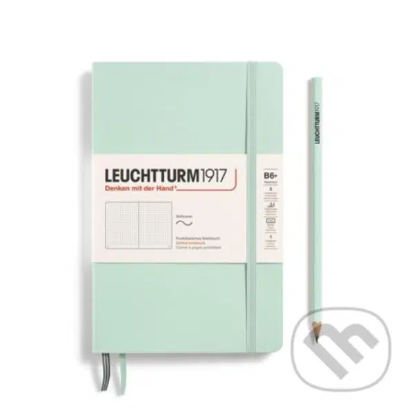 Leuchtturm1917 Zápisník Mint Green Softcover B6+ tečkovaný
