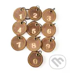 Klíčenka s číslem 5 (Pull Up Hnědá)