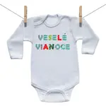 Boodyy Body s dlhým rukávom Veselé Vianoce 68 (3-6 mesiacov)