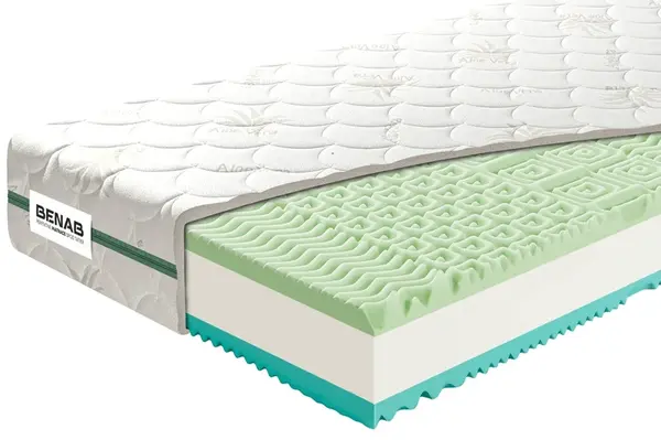 Matrac Benab Zero Visco 18 H3 / H4 180 x 200 cm Matrac z pamäťovej peny 18 cm sendvičový zónová ortopedické
