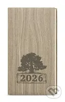 Týdenní diář 2026 Jakub Wood kapesní světle hnědá