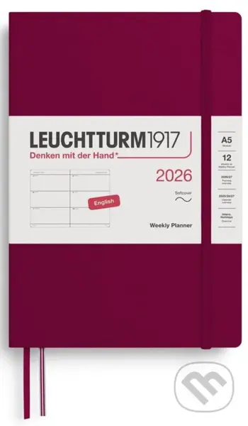 Weekly Planner 2026 Medium (A5) Port Red