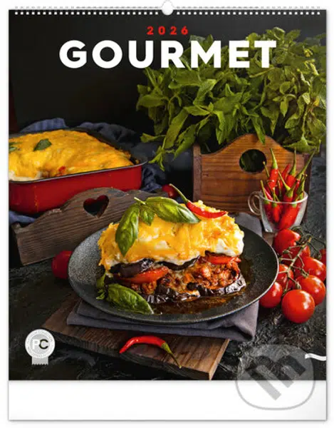 NOTIQUE Nástenný kalendár Gourmet 2026 (univerzálne kalendárium)