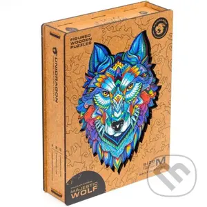 Vlk, velikost M (25x33cm) (UNIDRAGON dřevěné puzzle)