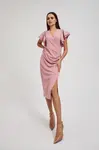 Dámské midi šaty MOODO - prachová růžová