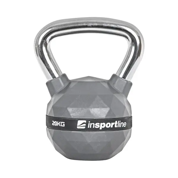 inSPORTline Pogumovaná činka  Ketlebel PU 20kg