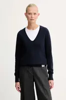 Kašmírový svetr Bally dámský, tmavomodrá barva, WKN0AO