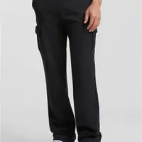 Sweatpants Heavy Straight Leg Cargo Black