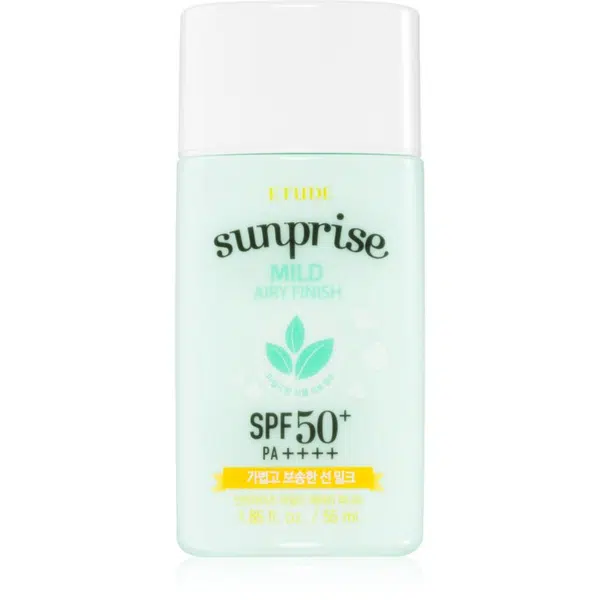 ETUDE Sunprise Mild Airy Finish minerálny ochranný fluid na tvár SPF 50+ 55 ml