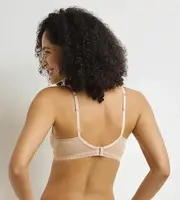 DIM DAILY MICRO FOULARD BRA - Women's lace bra with underwire - nude