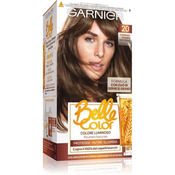 Garnier Belle Color permanentní barva na vlasy odstín Castano Chiaro Naturale 1 ks