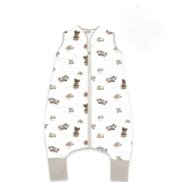 Miminu Letní spací vak se zahrnovacími nohavičkami, bavlna, Méďa pilot , vel. M