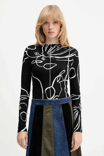 Tričko s dlouhým rukávem Desigual LONDRES