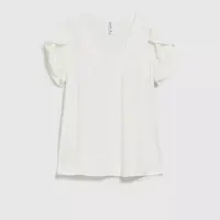Marisse Women's Shirt L-Ko-4333 Off White