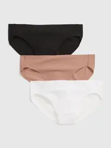 GAP Kalhotky no-show bikini, 3ks - Dámské