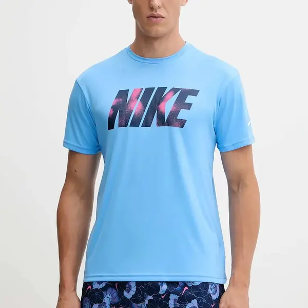 Plavecké tričko Nike modrá barva, NESSF569