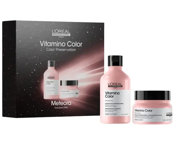 Dárková sada pro zářivou barvu vlasů Loréal Professionnel Serie Expert Vitamino Color Duo Meteora - L’Oréal Professionnel + dárek zdarma