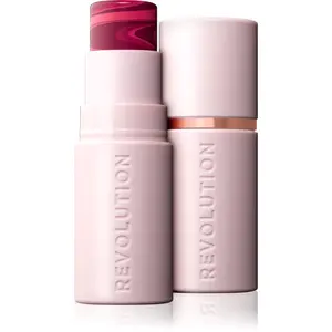 Revolution Skin Silk Blush Stick krémová lícenka v tyčinke odtieň Berry Pink Marble 4.5 g