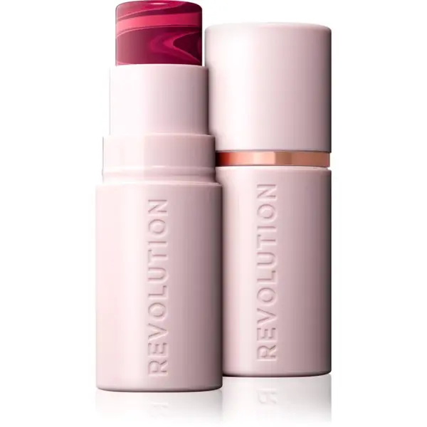 Revolution Skin Silk Blush Stick krémová lícenka v tyčinke odtieň Berry Pink Marble 4.5 g