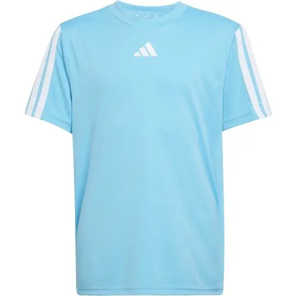 adidas JERSEY ESSENTIALS LOGO KIDS Detské tréningové tričko, svetlomodrá, veľkosť