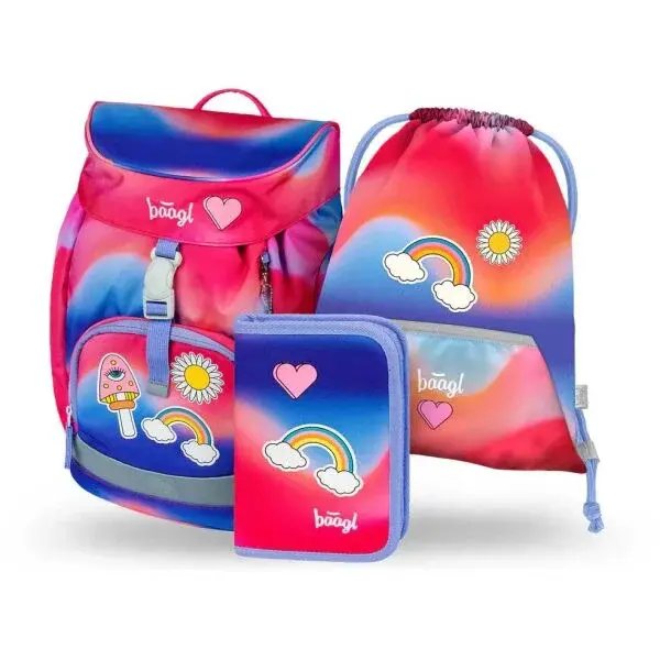 BAAGL 3 SET AIRY HIPPIE Školský set, mix, veľkosť