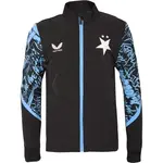 CASTORE SLAVIA PRAGUE PRE MATCH JACKET JR Detská predzápasová bunda, čierna, veľkosť