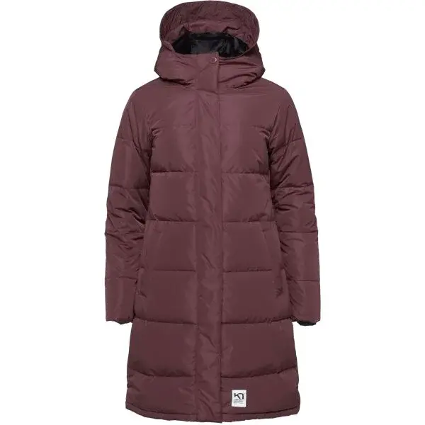 KARI TRAA KYTE PARKA Dámsky páperový kabát, vínová, veľkosť