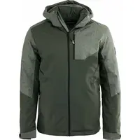 ALPINE PRO LEND Pánska lyžiarska bunda, khaki, veľkosť