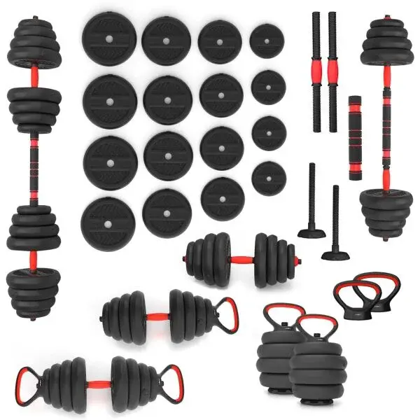 HMS SGN130 PRO Set činiek 6v1, čierna, veľkosť 30 KG