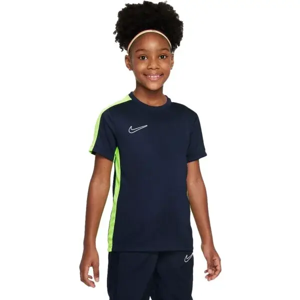 Nike DRI-FIT ACADEMY Detské futbalové tričko, tmavo modrá, veľkosť
