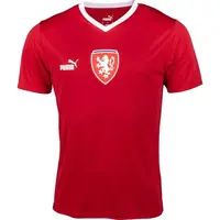 Puma FACR HOME JERSEY FAN Pánske futbalové tričko, červená, veľkosť